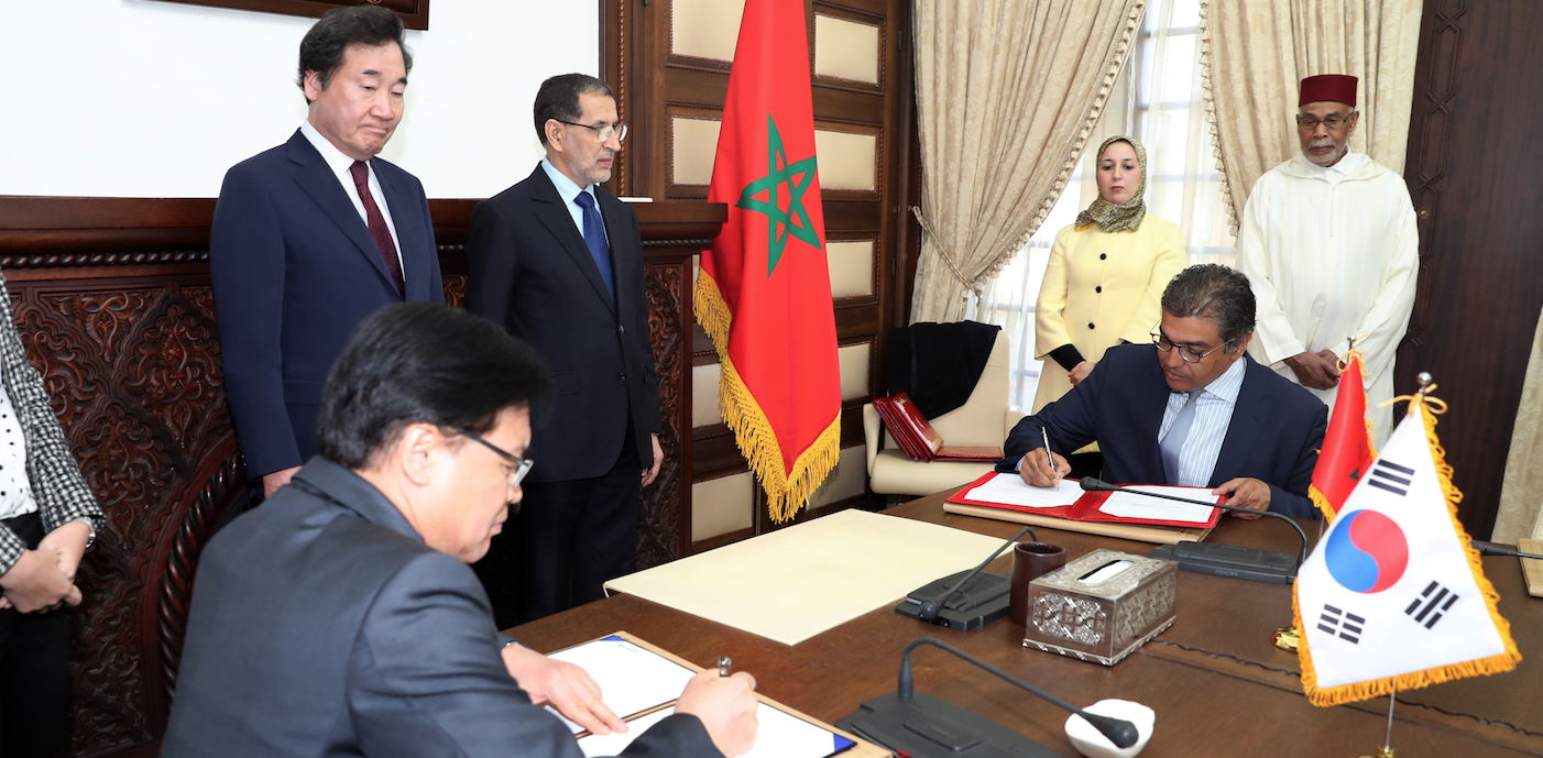 Signature de six accords de partenariat entre le Maroc et la Corée du Sud