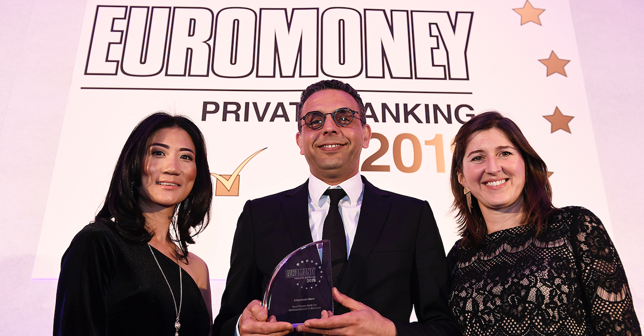 La Banque privée du Groupe Attijariwafa bank primée à Londres par Euromoney