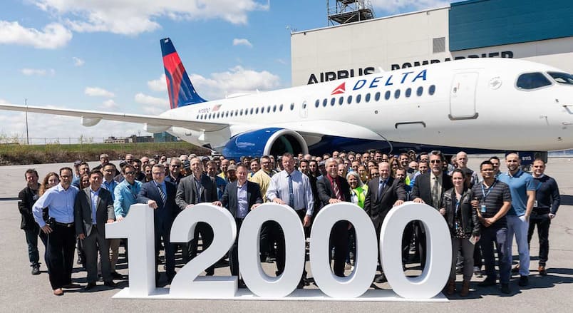 Actualité & Entreprises - Airbus célèbre la livraison de son 12.000e avion