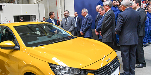 Le Roi inaugure l'usine PSA de Kénitra