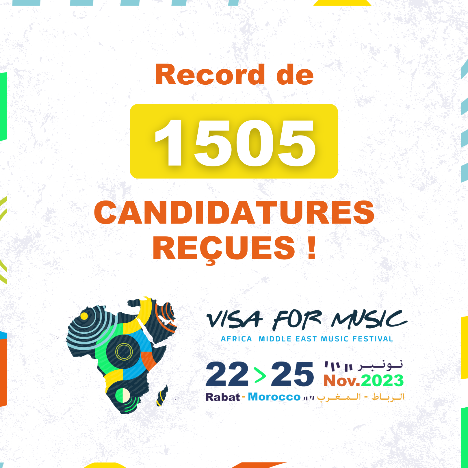 Visa For Music 2023: Plus de 1500 candidatures, un record