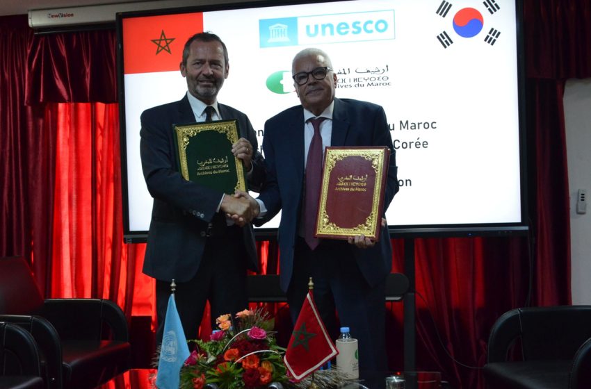Signature d'une lettre d'intention entre les Archives du Maroc et l'UNESCO